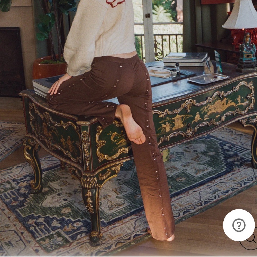 With Jean Brown Straight Leg Pants Brand new